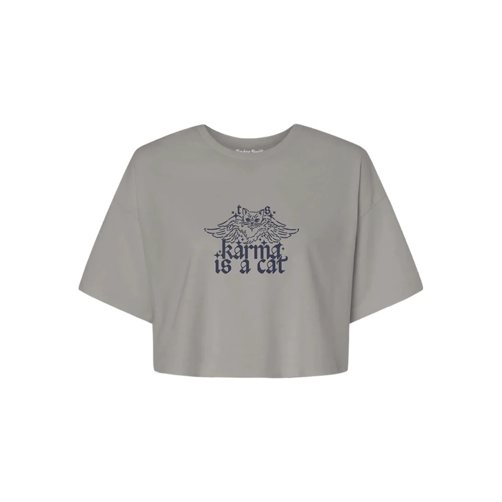 Taylor Swift Karma is a Cat crop top